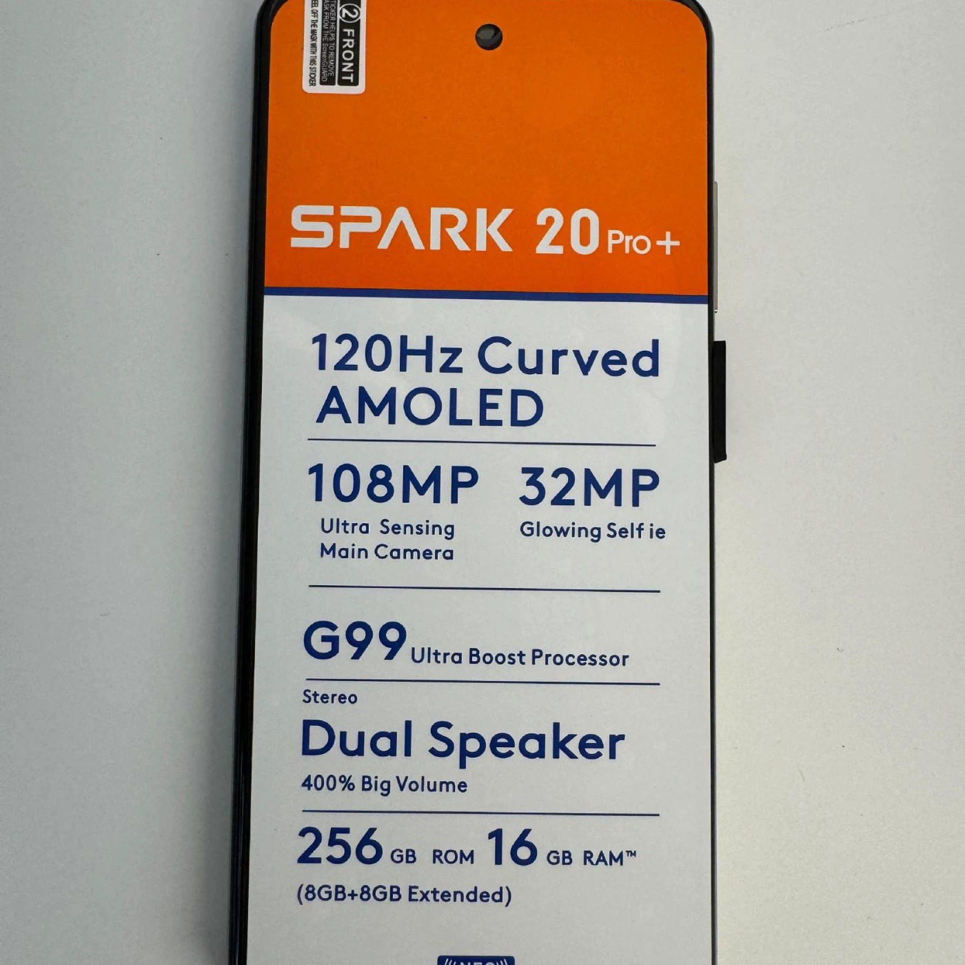 Взрыв Cross‑Border Spark20 Pro+ Android смартфон, синий, 108 МП ИИ квадрокамера, 256 ГБ/512 ГБ/1 ТБ