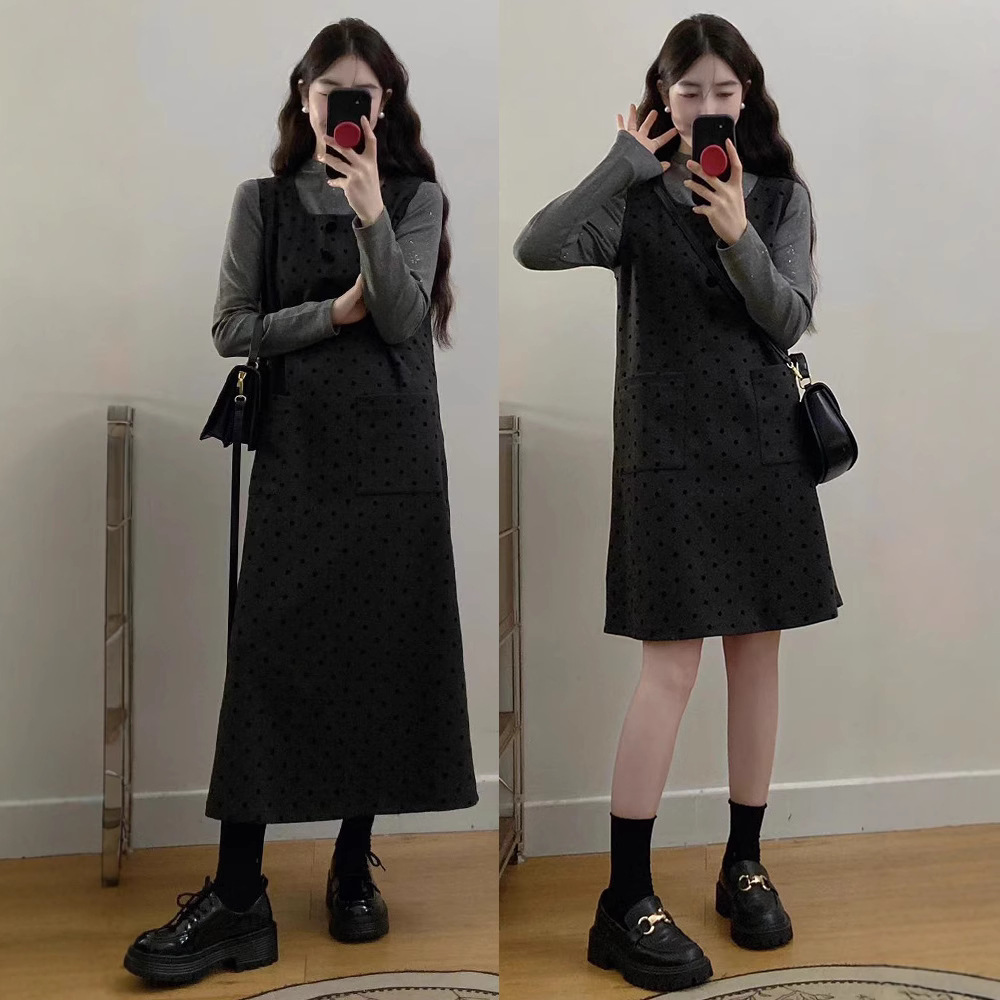  冬  L-4XL 大きいサイズ Tシャツ ワンピース セットアップ