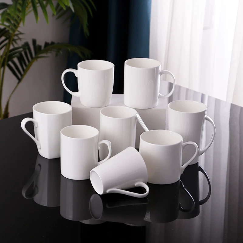 Simple ceramic mug water cup for home drinking couple cute bone china coffee fat cup creative cup