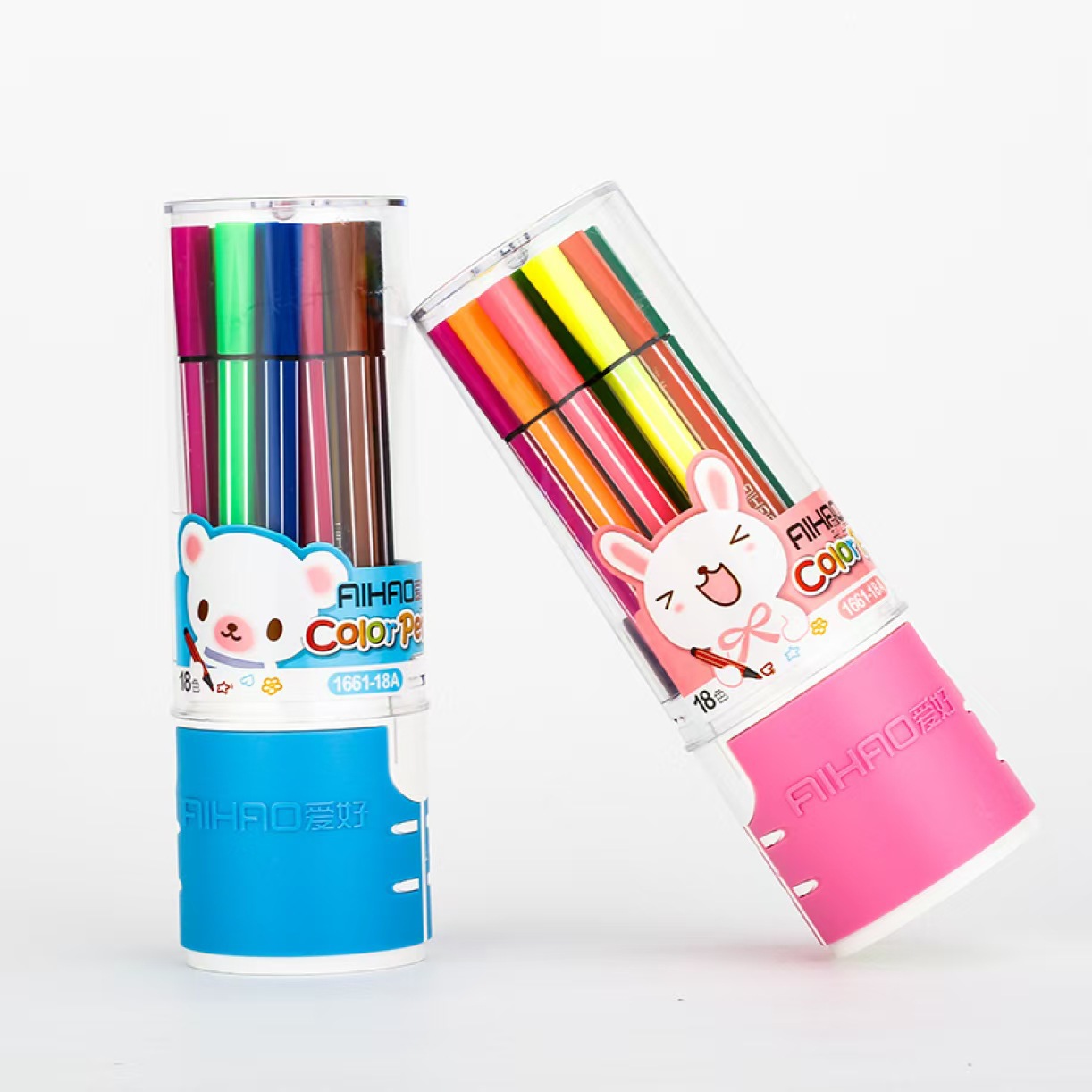 Hobby1661 lavable acuarela para bebés pintar pinturas hexagonales de cabeza única lápiz de color para principiantes