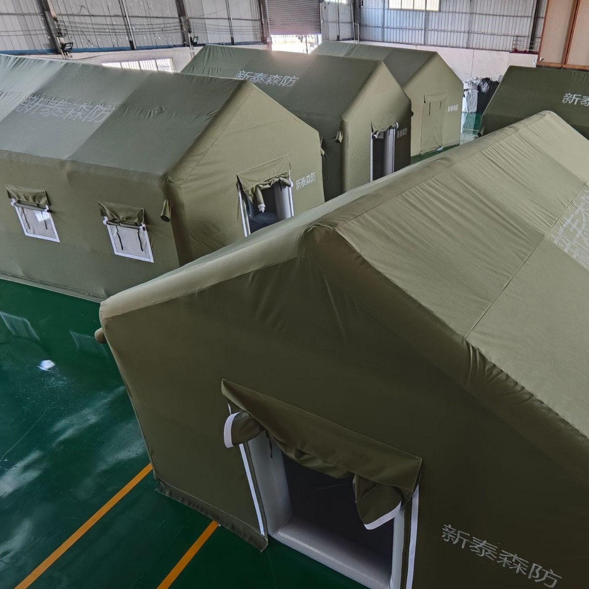 Carpas inflables de rescate de emergencia Carpas inflables grandes de socorro en casos de desastre Carpas médicas Carpas de construcción al aire libre Carpas móviles