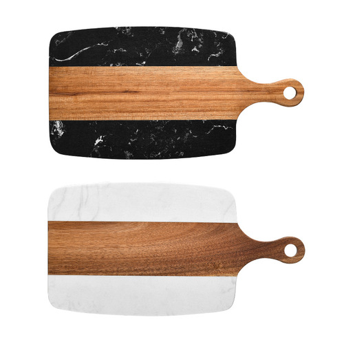 Amazon Marble Spliced ​​Acacia Wood Chopping Board Steak Western Food Fruit Chopping Board Cheese Cutting Board