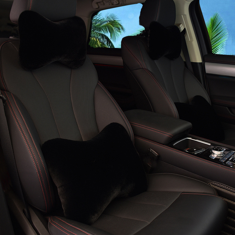 자동차 봉제 머리 받침 베개 자동차 목 베개 자동차 요추 베개 자동차 뼈 머리 받침 목 보호 자동차 인테리어 용품