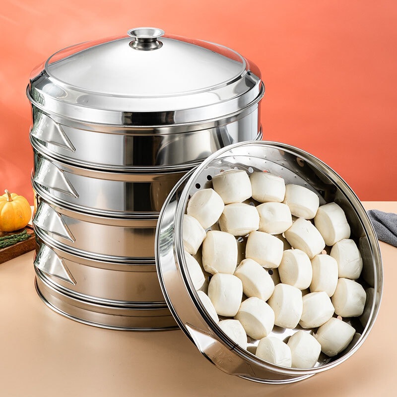 Large Stainless Steel Steamer Multi-Layer Steamer for Canteen Commercial Use Steaming Rack Steamer Hotel Free Shipping Wholesale Large Stainless Steel Steamer Multi-Layer Steamer for Canteen Commercial Use Steaming Rack Steamer Hotel Free Shipping Wholesale