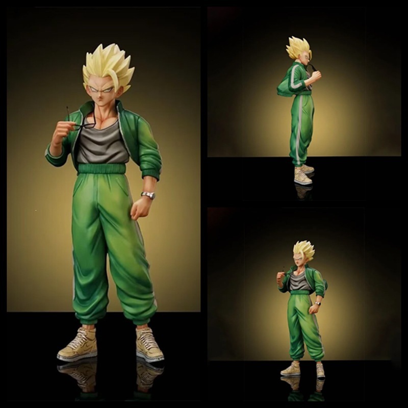 Super Saiyan Sportswear Son Gohan Casual Outfit Standing Desktop Figurine Model Ornament