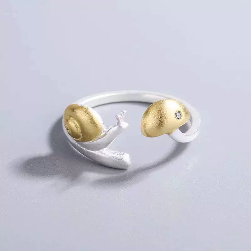 Тайд, милые улитки, кольцо с мультяшным дизайном, украшение, аксессуар, корейский стиль, тренд сезона