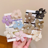 Cloth, advanced hair rope from pearl, hair accessory, simple and elegant design, flowered, high-quality style, wholesale