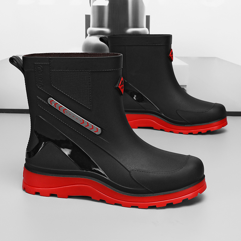 Botas de Lluvia de Tubo Medio para Hombre de PVC, Impermeable y Ligero, para Pesca y Cocina image 7