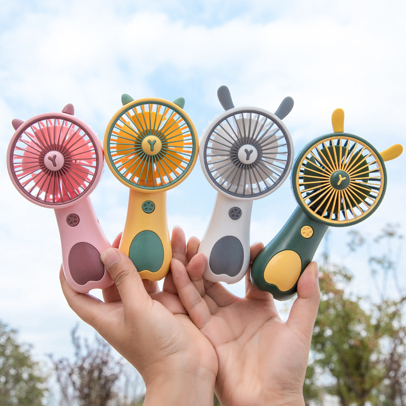 小型ファン卸売ポータブルハンドヘルド USB ミニ漫画充電学生広告小型ファン工場印刷ロゴ|undefined