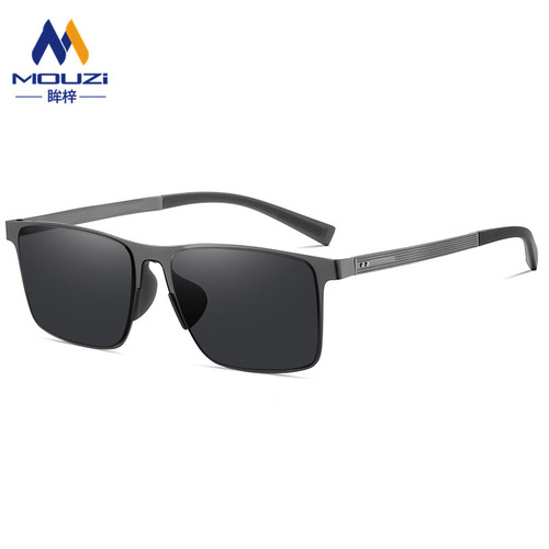 Live broadcast hot selling nylon polarized sunglasses for men driving driver driving sunglasses fashionable square sunglasses