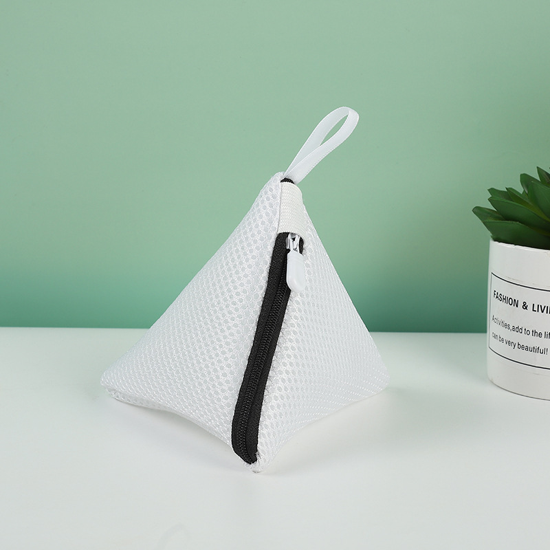 블랙 지퍼 삼각형 14cm*15cm