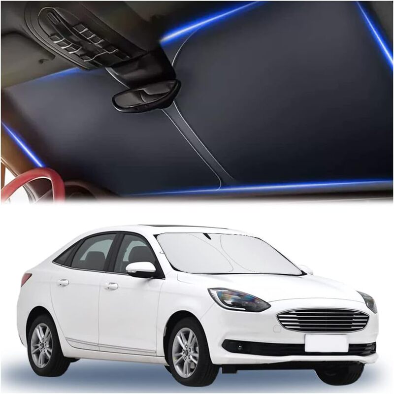Car Windshield Sunshade with Storage Bag Car Truck Off-Road Vehicle Front Window Screen Sun Visor Protective Cover