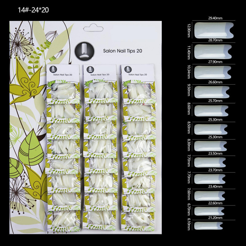 Fábrica directa de nuevos productos de manicura de color sólido 24 paquetes de tarjetas de uñas parches de manicura falsas uñas al por mayor