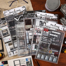 原创【时光标本】手帐贴纸包 儿童diy贴画防水贴纸素材外贸热销