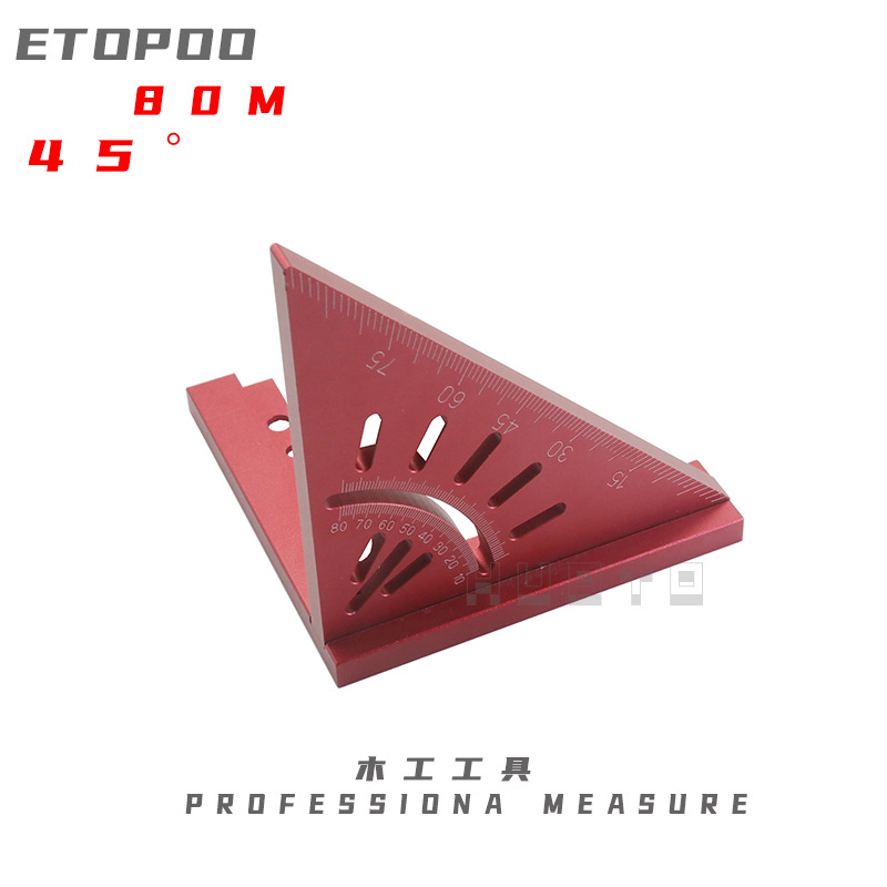 45度铝合金角度尺4