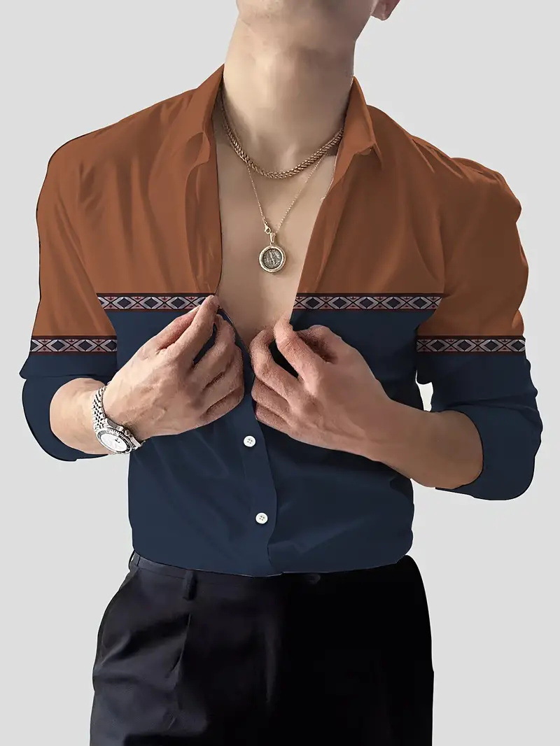 2025 nuevo estilo Amazon comercio exterior casual transfronterizo tendencia de moda salvaje camisa de manga larga de alta calidad MB12