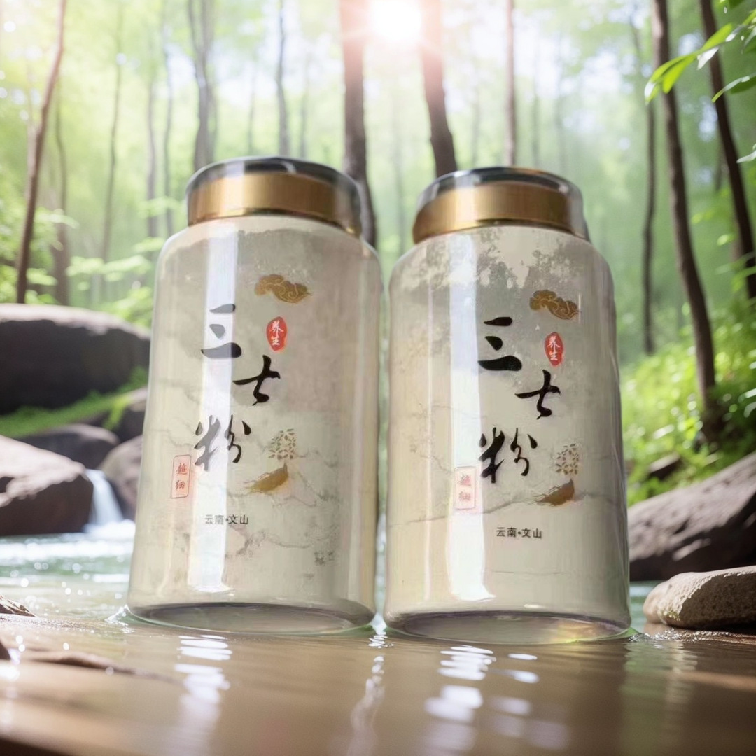 Pure Panax Notoginseng Powder 500g Yunnan Specialty Panax Notoginseng Powder Gift Box, Freshly Ground Ultra-Fine Powder, Wholesale