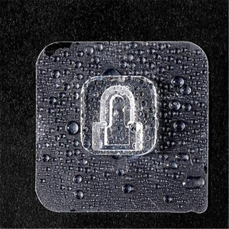 Gancho adhesivo transparente sin clavos que no deja marcas, resistente al agua, a prueba de humedad, gancho de pared adhesivo de alta carga