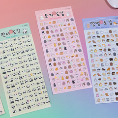 ミニ小動物手帳平面子供シール犬ウサギパンダ女の子装飾手作り奨励シール