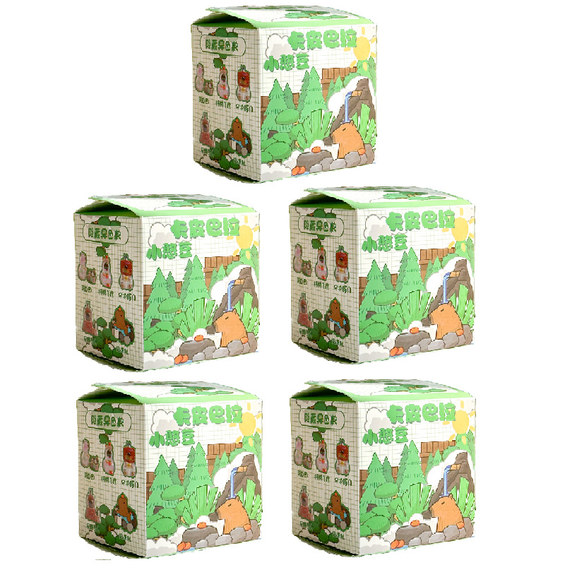 Pequeño frijoles Capybara dibujos animados hechos a mano del delfín de agua decoración de mesa caja ciega huevo girado regalo pequeño estudiante