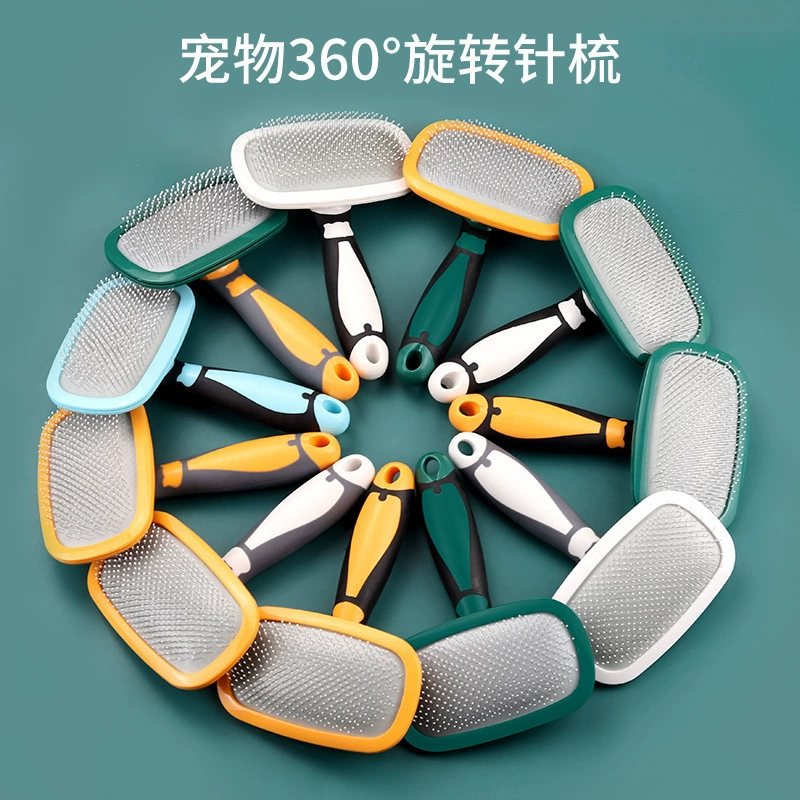 Щетка для кошек Хартли для собак, чтобы плавать с волосами, открытый узел, плюшевые медведи, чистка красоты, вытягивающая вращающаяся игла, гребень, большой размер