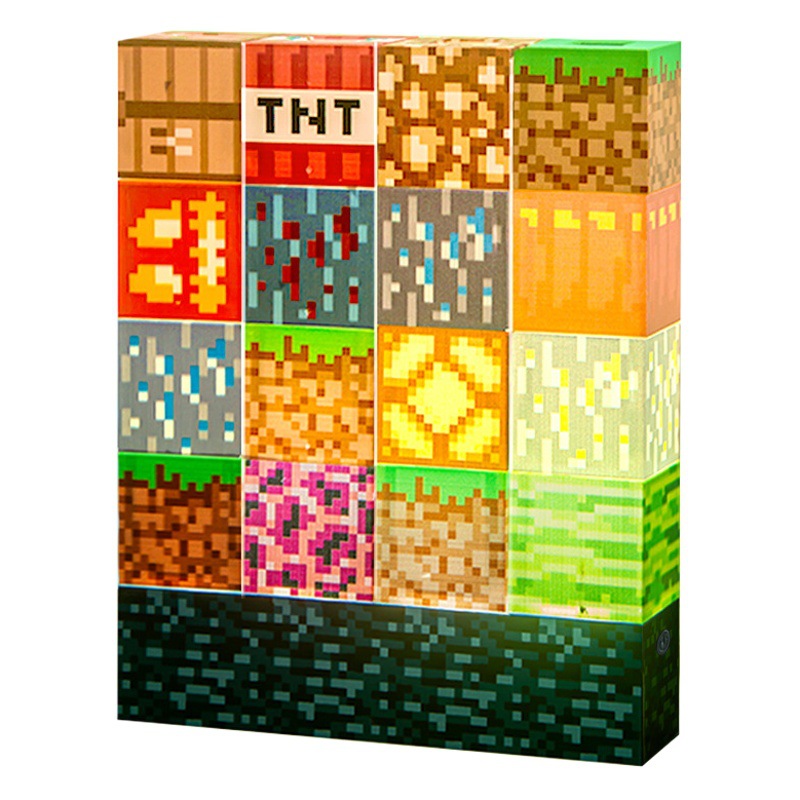 Nuevos productos transfronterizos de construcción de luces nocturnas luces de atmósfera decoraciones de escritorio DIY cuadrado bloques novedad empalme lámpara de escritorio USB