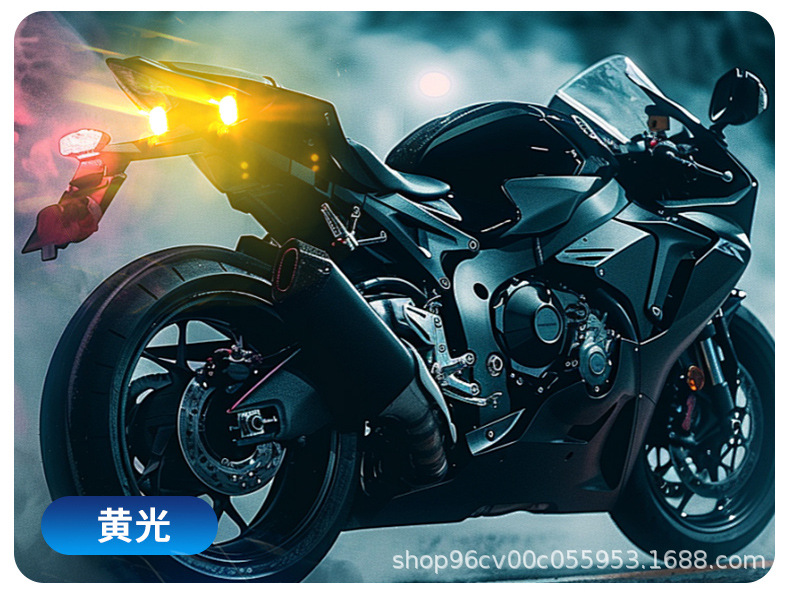 Wireless Remote Control Motorcycle Car Universal Eight-Color Warning Light