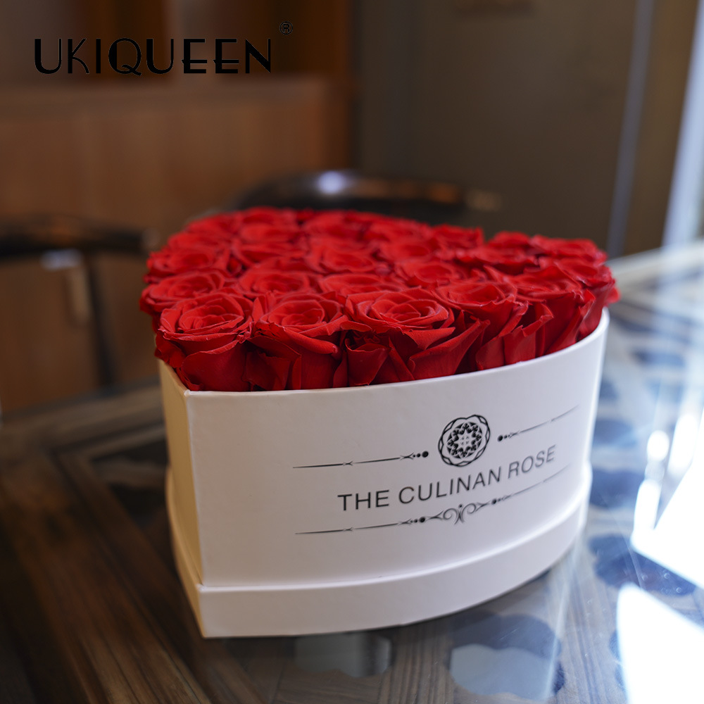 Ventas transfronterizas calientes grandes flores de vida eterna rosa amor abrazar caja de regalo de barril productos terminados del día de San Valentín regalos de alta calidad al por mayor