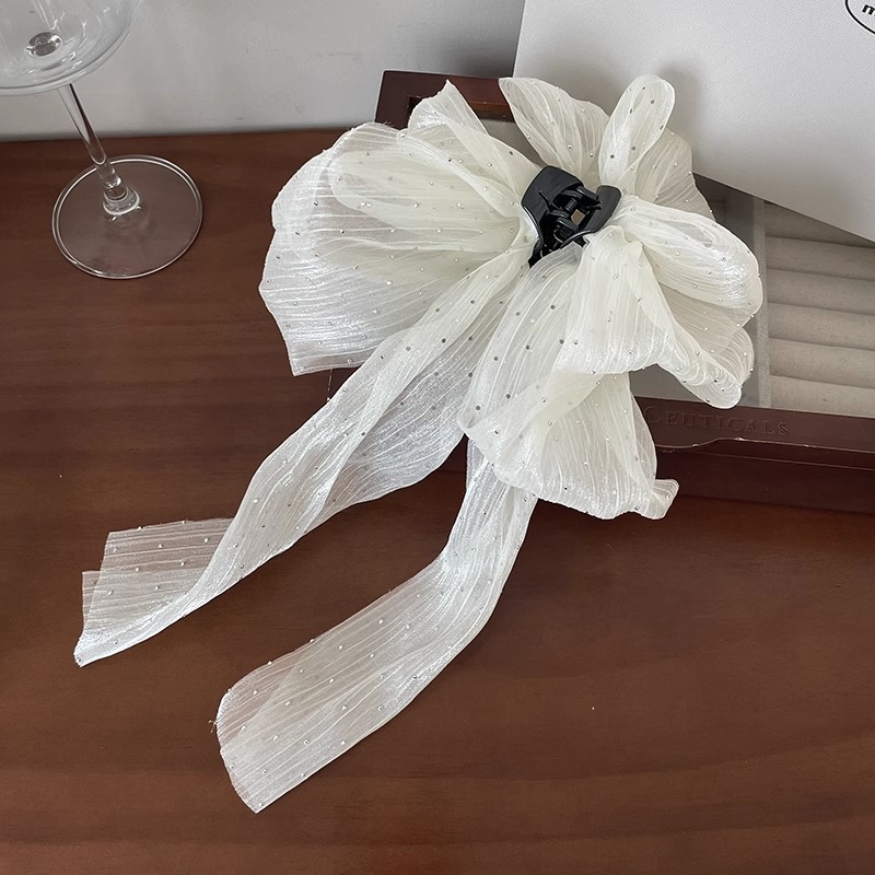 Otoño y invierno super fairy arco princesa cabeza agarrar clip de cabeza mujer detrás de la cabeza clip cuadrado muestra cara pequeña clip de pelo adornamiento de cabeza clip de pelo