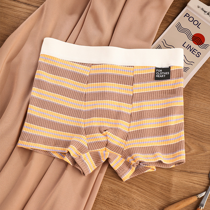 Ropa interior para hombre, pantalones de cuatro esquinas delgados de verano de algodón para bebé, antibacteriano y transpirable, pantalones cortos bóxer para adolescentes de algodón para niños, cabeza