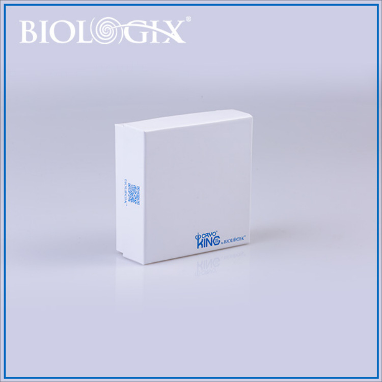 90-2381巴罗克3英寸带书写区81格白色纸质亮光膜冻存盒