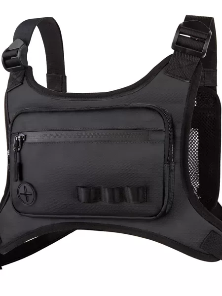 Amazon's new outdoor sports chest bag, tactical training morning running vest, adjustable storage equipment vest chest bag