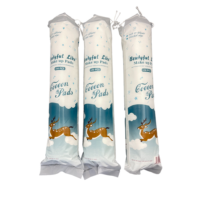 Suministro de fábrica suave absorbente sin pelusa desechable almohadilla de algodón redonda borde apretado presionando no es fácil de deformar