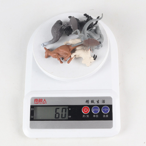 Children's simulated mini wildlife model kangaroo, koala, goat, bison, lizard, elk set, ornamental toy