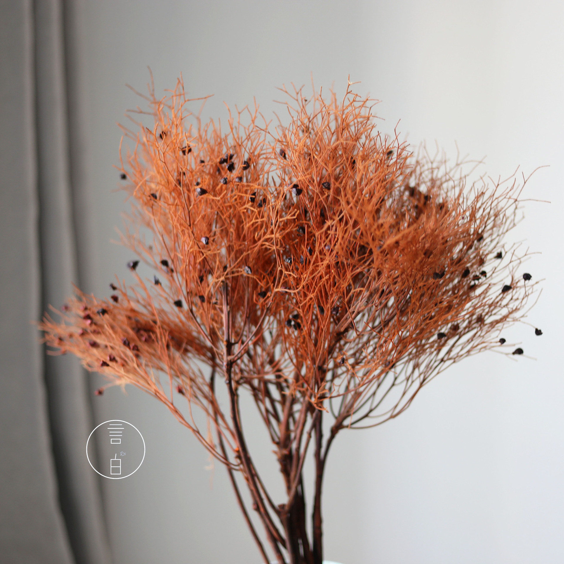 Un bouquet orange (y compris des branches cassées)