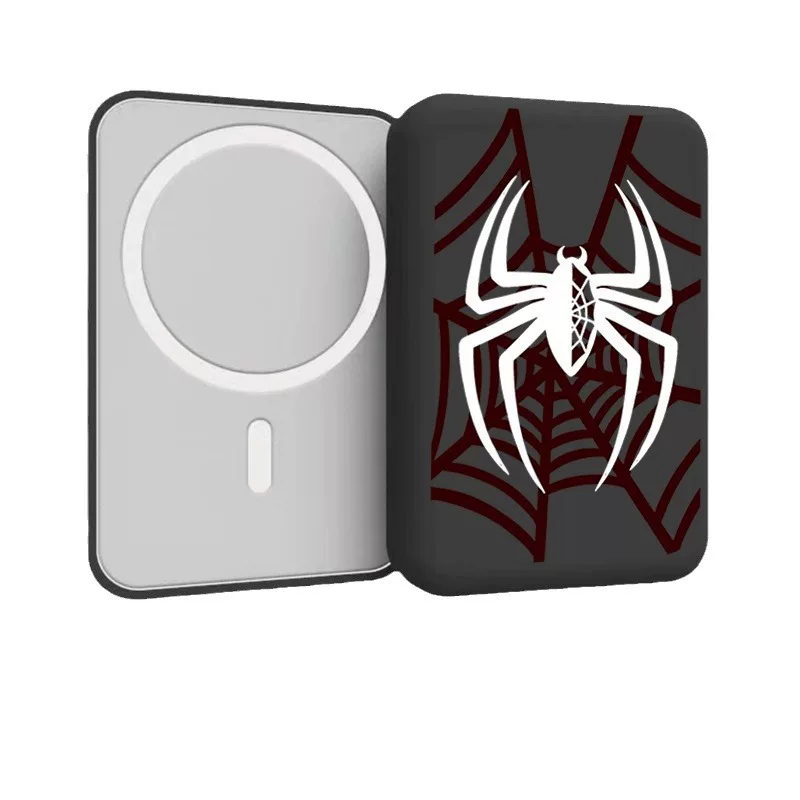 Подходит для Apple Fruits Black Spider MagSafe магнитная беспроводная зарядная чехол-кофр защитная чехол