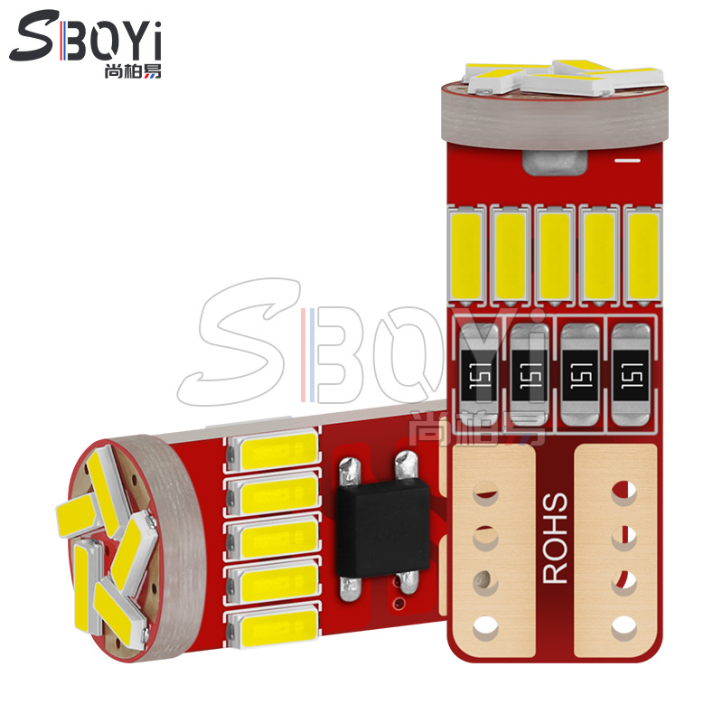 无极解码T10 4014 15smd示宽灯 高亮LED阅读灯 牌照灯 车门灯小灯