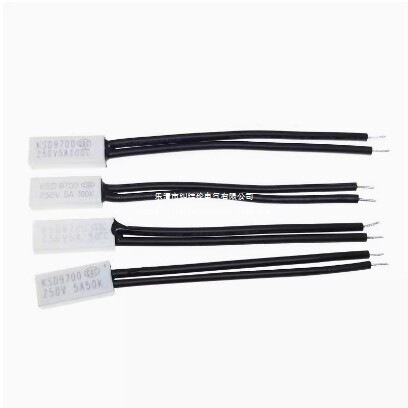 Wholesale Temperature Control Switch Normally Closed Plastic Ksd9700 Temperature Thermal Protector Normally Closed Plastic 5A 40 Degrees -150 Degrees