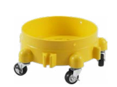 Car cleaning tools Integrated Mobile Base and Wheels - yellow