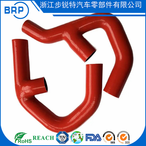 汽车硅胶弯管橡胶保护套夹布弯管汽车水箱用异形硅胶弯管