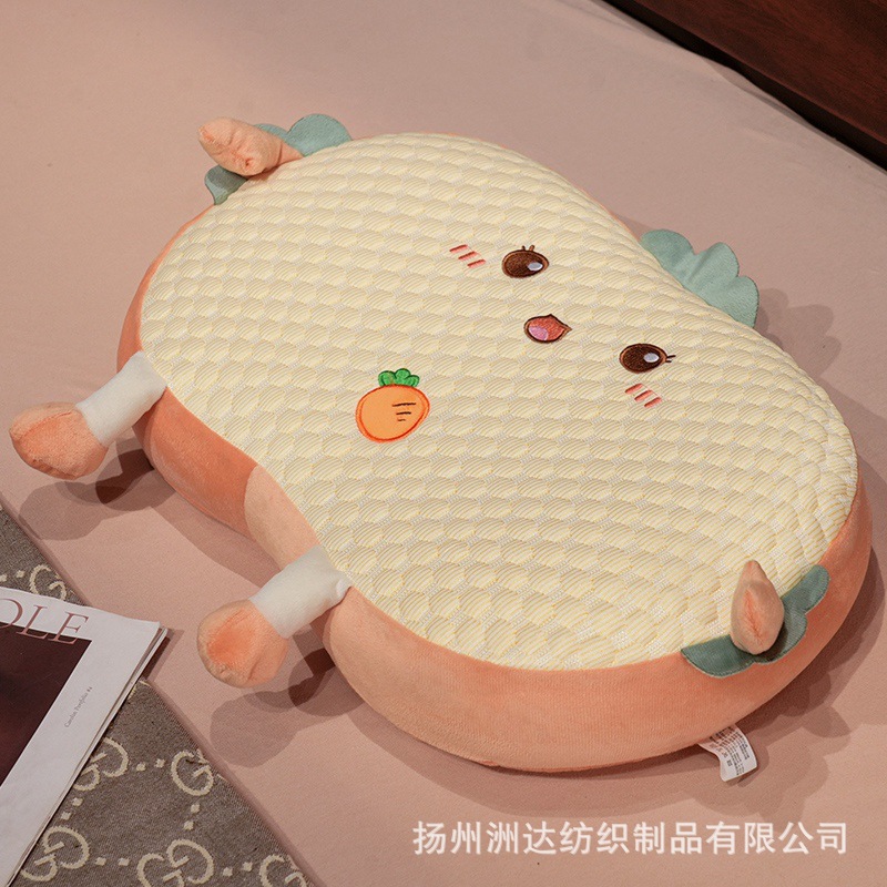 Almohada Lumbar de Espuma Viscoelástica y Seda de Hielo para Oficina