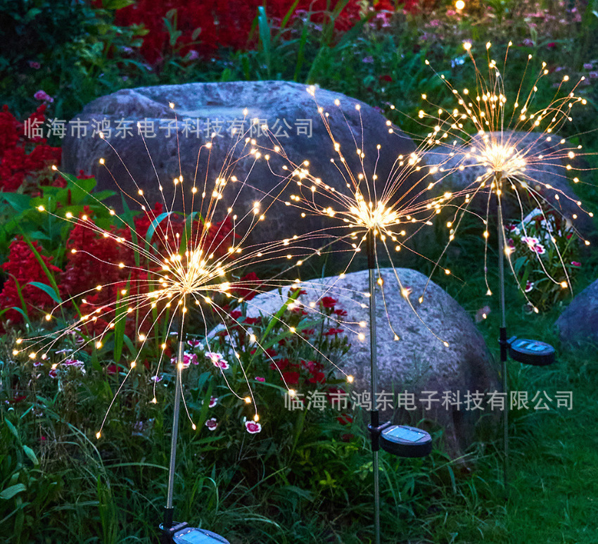 lámpara de fuego artificial solar LED lámpara de suelo lámpara de decoración exterior lámpara solar de jardín lámpara de césped lámpara de medusa solar