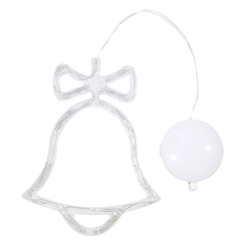 Рождественские светильники на присосках, светодиодные гирлянды для витрин, светильники для украшения рождественской елки, создающие праздничную атмосферу, светильники для создания праздничной атмосферы.