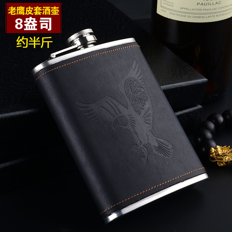 Russia flagon Stainless steel 304 Catty thickening Take it with you outdoors flagon Wine Portable The wine bottle wholesale