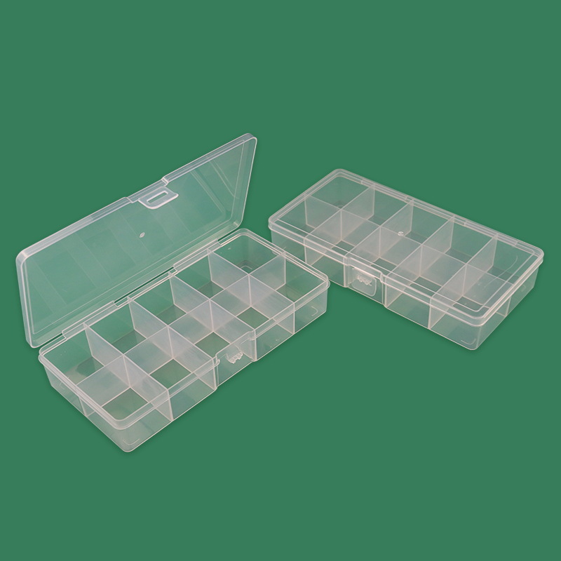 多格火漆蜡滴分隔包装盒固定收纳盒透明pp塑料首饰串珠米珠DIY盒
