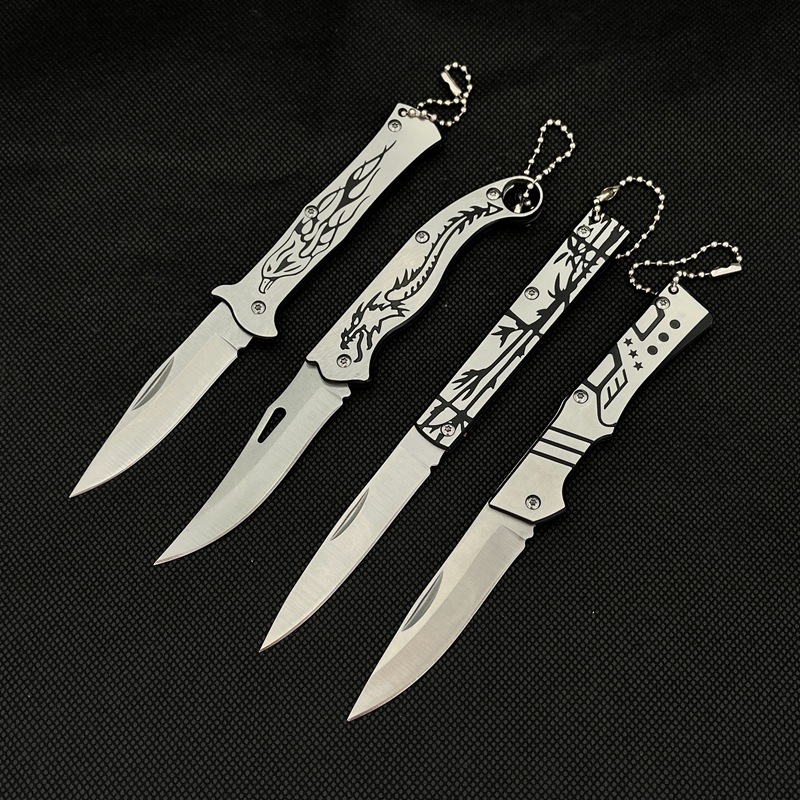 小水果刀可折叠式随身携带全不锈钢带刀套水果小刀宿舍用旅行防身