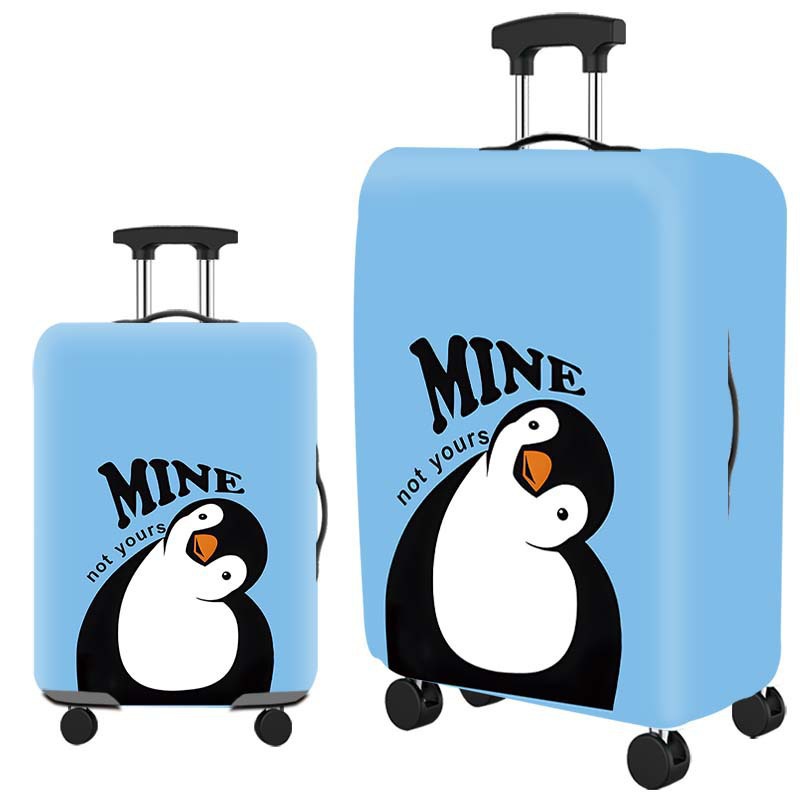 cubierta de maleta gruesa y resistente al desgaste cubierta de caja elástica caja de tracción cubierta de polvo cubierta de maleta de viaje impresión completa