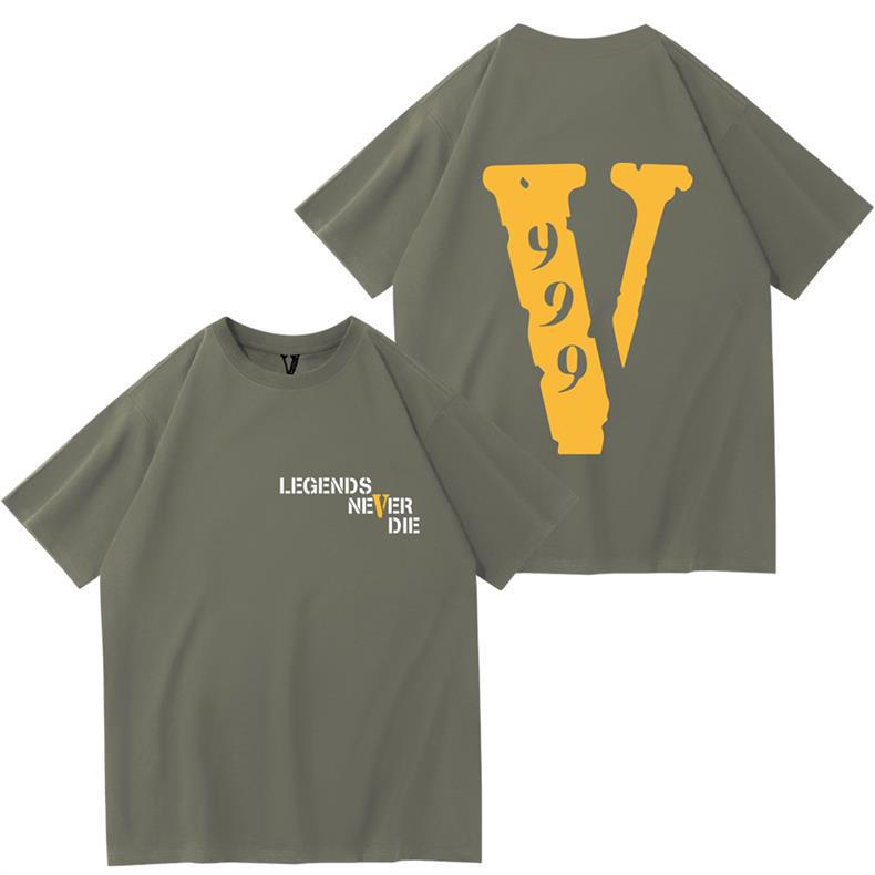 Футболка VLONE темно-синяя, S