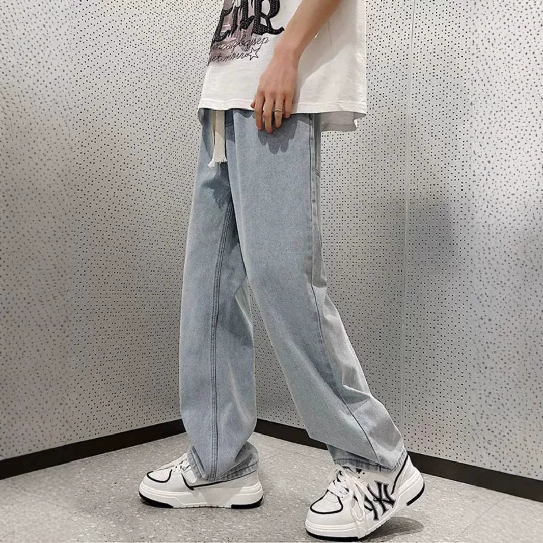 Ретро джинсы в американском стиле, свободный прямой крой, размеры S–5XL