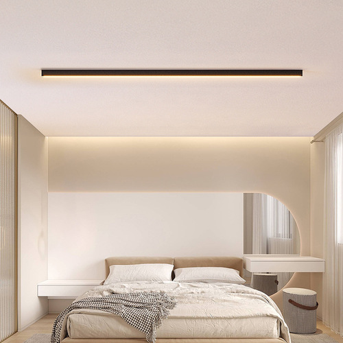 Nordic modern minimalist designer office bedroom living room restaurant bar long aisle one-word ceiling lamp
